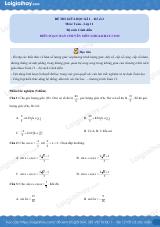 Đề thi giữa kì 1 Toán 11 Cánh diều - Đề số 2
